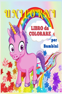 Unicorni Libro da Colorare per Bambini