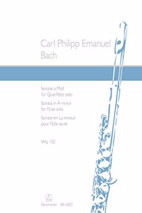 Sonata for Flute Solo in A minor Wq 132