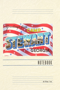 Vintage Lined Notebook Greetings from Camp Stewart