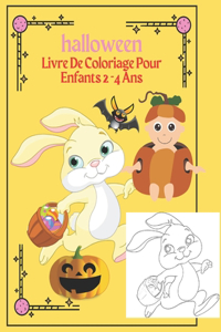 Halloween Livre De Coloriage Pour Enfants 2 -4 Ans