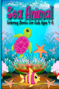 Sea Animal Coloring Books For Kids Ages 4-8