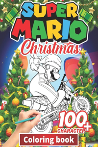 Super mario Christmas Coloring Book