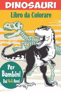 Dinosauri Libro da Colorare per Bambini dai 4-8 Anni