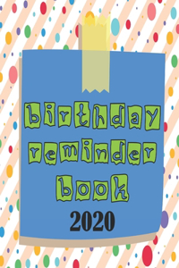 birthday reminder book