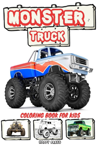 Monster Truck Coloring Book for Kids