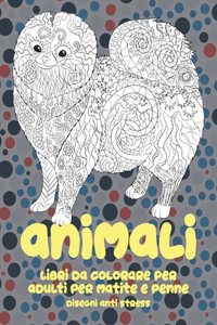 Libri da colorare per adulti per matite e penne - Disegni Anti stress - Animali