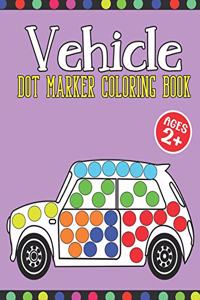 Vehicle Dot Marker Coloring Book