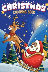 Christmas Coloring Book: Children's Coloring book featuring African-American Santa and children