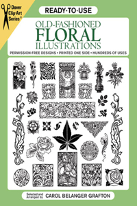 Ready-To-Use Old-Fashioned Floral Illustrations