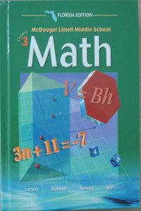 McDougal Littell Middle School Math Florida: Students Edition Course 3 2004