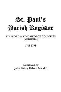 St. Paul's Parish Register