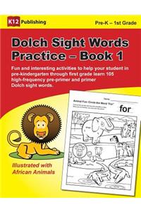 Dolch Sight Words Practice - Book 1