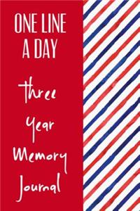 One Line A Day Three Year Memory Journal