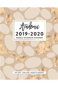 Academic 2019-2020 Weekly Splendid Planner, July 2019 - June 2020, Weekly & Monthly