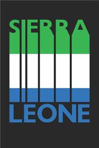 Vintage Sierra Leone Notebook - Retro Sierra Leone Planner - Sierra Leonean Flag Diary - Sierra Leone Travel Journal