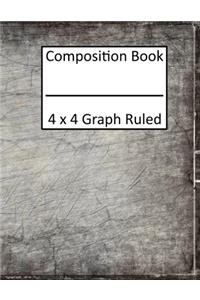 Composition Book 4x4 Graph Ruled