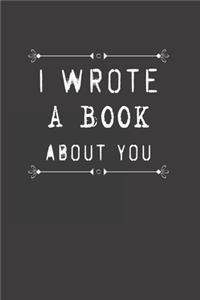 I Wrote a Book about You