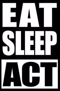 Eat Sleep Act - Cool Notebook for an Actor, College Ruled Journal