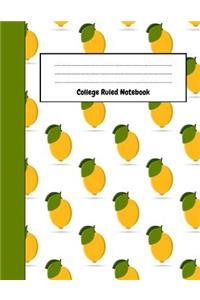 College Ruled Notebook