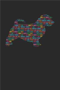 Norfolk Terrier Journal - Norfolk Terrier Notebook 'Word Cloud' - Gift for Norfolk Terrier Lovers