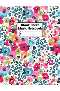 Blank Sheet Music Notebook