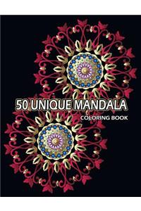50 Unique Mandala Coloring Book