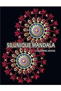 50 Unique Mandala Coloring Book