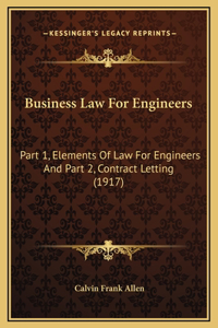 Business Law For Engineers