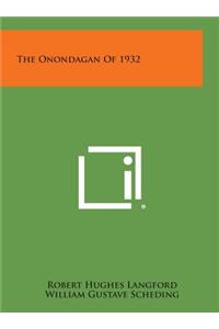 The Onondagan of 1932