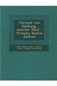 Chronik Von Salzburg, Neunter Theil