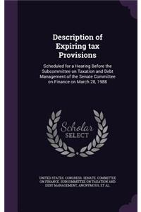 Description of Expiring Tax Provisions