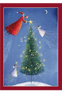 Santa and Fairies Holiday Cards