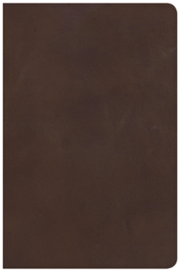 NKJV Large Print Personal Size Reference Bible, Brown Genuine Leather, Indexed