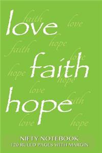 Nifty Notebook 120 ruled pages with margin