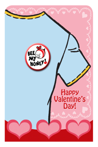 Valentine's Day Button - Bee My Honey!