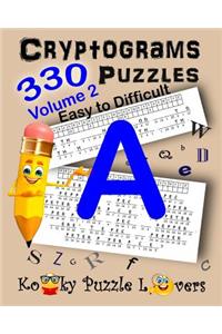 Cryptograms, Volume 2: 330 Puzzles