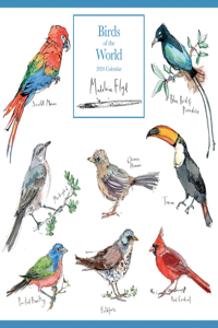 2024 Madeleine Floyd, Birds of the World Wall Calendar