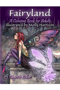 Fairyland - A Coloring Book For Adults