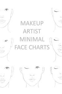 Makeup Artist Minimal Face Charts