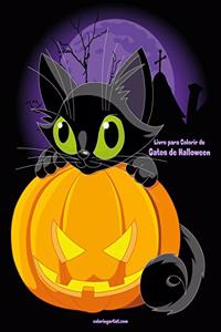 Livro para Colorir de Gatos de Halloween