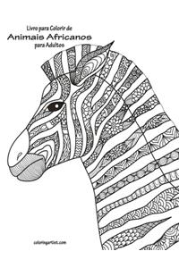 Livro para Colorir de Animais Africanos para Adultos