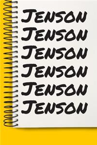 Name Jenson A beautiful personalized: Lined Notebook / Journal Gift, Notebook for Jenson,120 Pages, 6 x 9 inches, Gift For Jenson, Personal Diary, Jenson, Personalized Journal, Family No