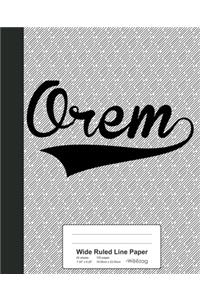 Wide Ruled Line Paper