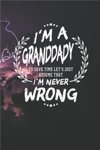 I'm A Granddady To Save Time Let's Just Assume That I Never Wrong