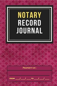 Notary Record Journal