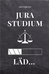 Notizbuch Jura Studium Läd...: A5 Studienplaner für Anwälte Juristen - Geschenkidee für Studenten - Semesterplaner - Abitur - Studium - Jura - Geburtstag - Lustiger Spruch - Stude