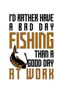 I'd rather have a bad day fishing than a good day at work