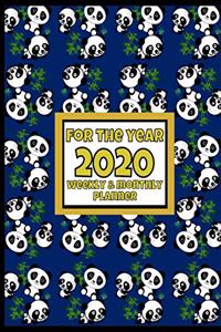 Panda Planner - 2020 Planner Weekly and Monthly
