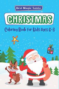 Best magic Santa Christmas coloring books for Kids ages 6-8