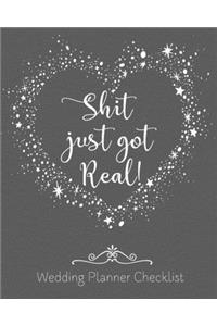 Shit Just Got Real Wedding Planner Checklist